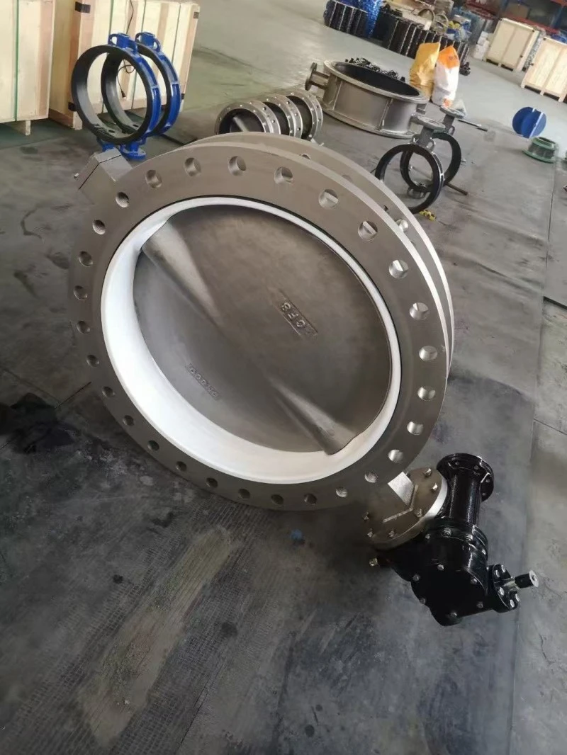 U Type Flange Ptfe Lined Butterfly Valve